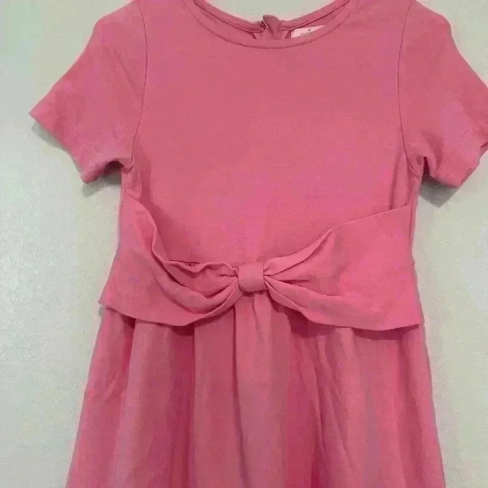 229.Kate Spade Bright pink dress short sleeve round neck casual girl in size 12